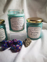 Dungeons & Dragons themed candle, add drama to your game play, enhance the fantasy.