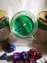 Dungeons & Dragons themed candle, add drama to your game play, enhance the fantasy.