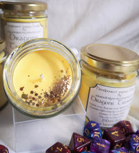 Dungeons & Dragons themed candle, add drama to your game play, enhance the fantasy.
