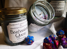 Dungeons & Dragons themed candle, add drama to your game play, enhance the fantasy.