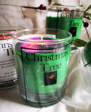 Christmas Tree, pine scented 300ml 10 oz. soy wax candle recyclable glass jar,