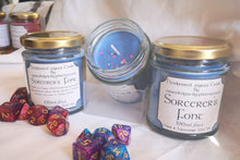 Dungeons & Dragons themed candle, add drama to your game play, enhance the fantasy.