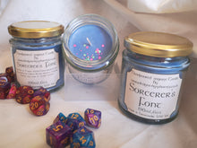 Dungeons & Dragons themed candle, add drama to your game play, enhance the fantasy.