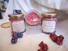 Dungeons & Dragons themed candle, add drama to your game play, enhance the fantasy.