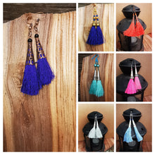 Show me some Tassel!, hand wired glorious tasselled earrings in various colours