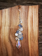 Bellissima Earrings, long drops with gemstones and crystals in a long cascade