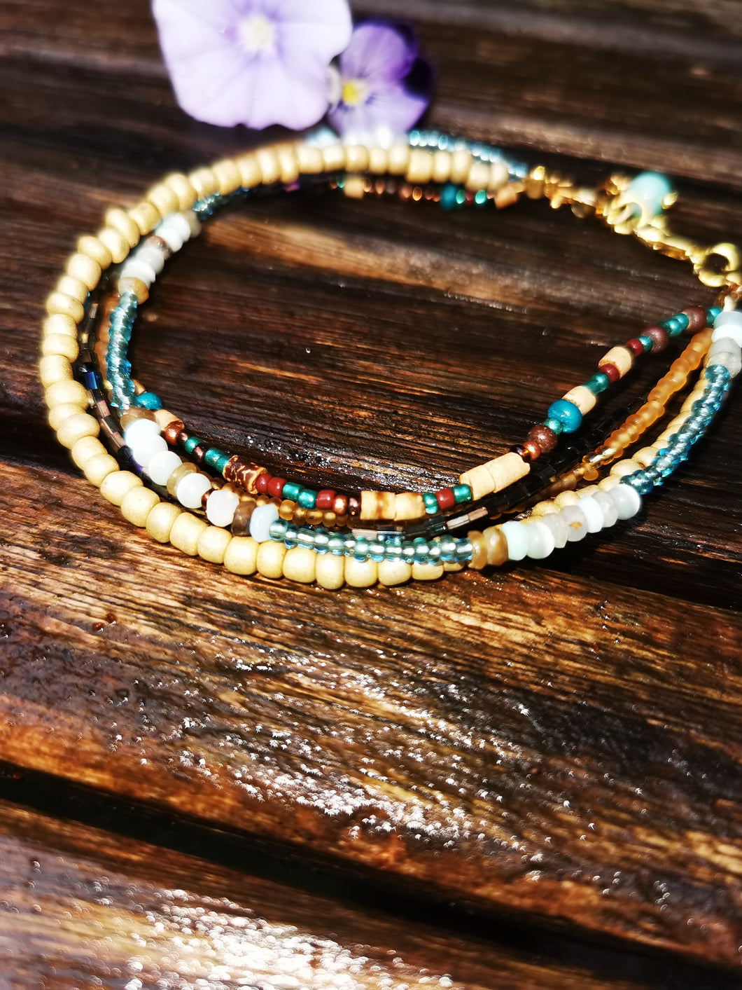 Blue Goldstone Bracelet - Navy Blue Bracelet - Gemstone Bead Bracelet -  Sparkle Bracelet - Night Sky Jewelry - Celestial Gifts - Gift Women 6mm  Code- WAR6899 - Mangtum