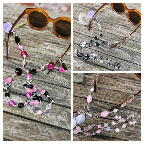 handmade beaded chain spectacle holder, spectacle chain, sunglasses holder, accessories.