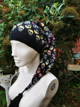 Skullduggery: gay pride, pirate, pixie, alternative, festival winter hat. LGBT, Queer. halloween skulls