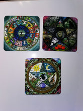 Zodiac and runes original  Phoenix Designs art work,  fridge magnet, coaster, mouse mat, key ring