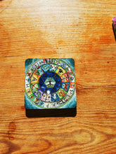 Zodiac and runes original  Phoenix Designs art work,  fridge magnet, coaster, mouse mat, key ring
