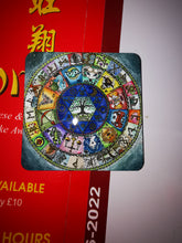 Zodiac and runes original  Phoenix Designs art work,  fridge magnet, coaster, mouse mat, key ring
