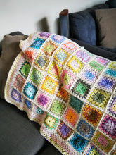 Handmade crochet blanket, Simply Spring, afghan, lap blanket 58 X 58 inches