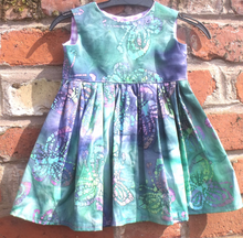 Handmade, Baby dress 100% cotton,  size 48cm chest, to fit 6 to 9 months