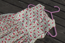 Handmade,  girls dress,100% cotton, floral print, size 53cm chest, age 2 yrs